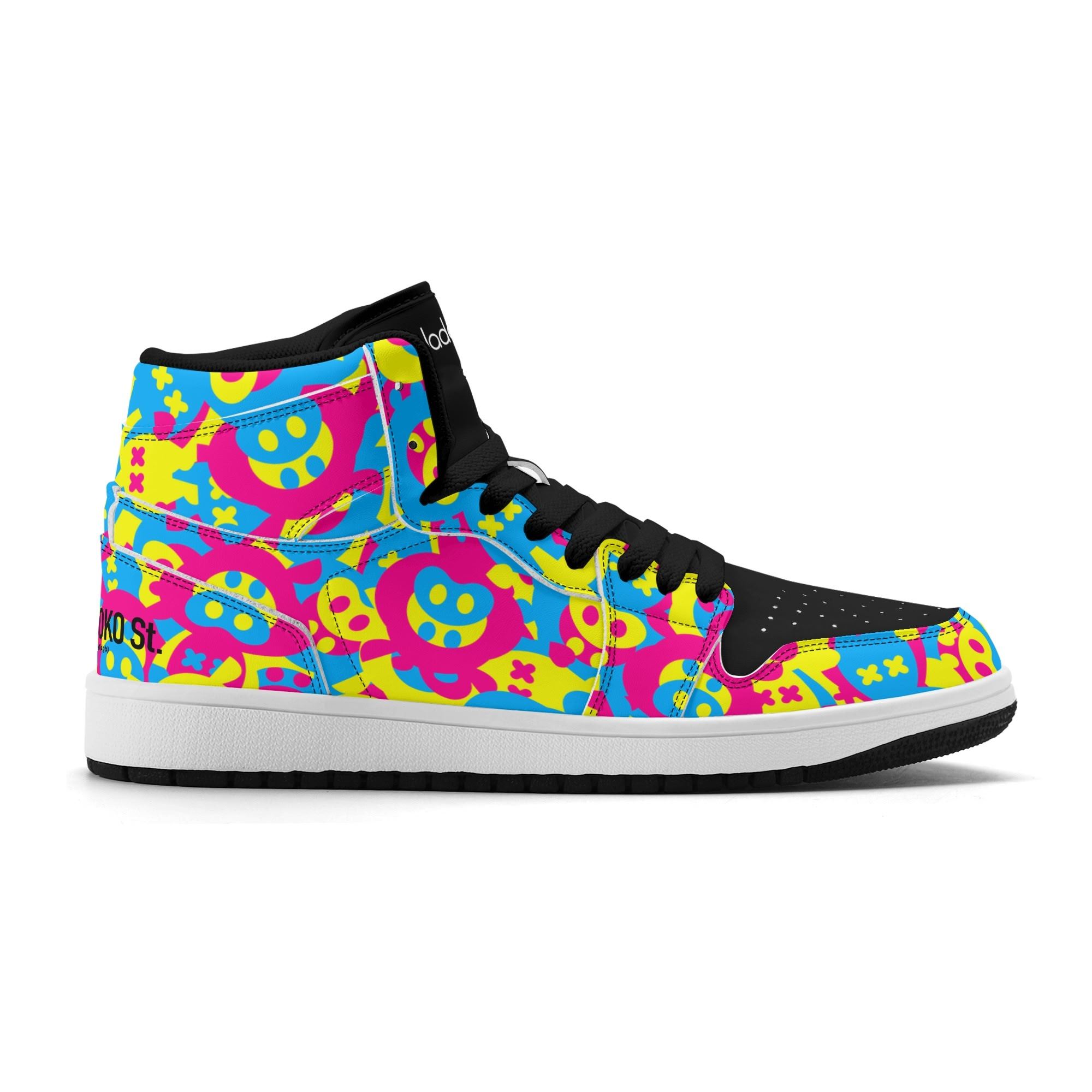 TATSUNOKO STREET　PUハイカットスニーカー（PU High Cut sneakers Black）