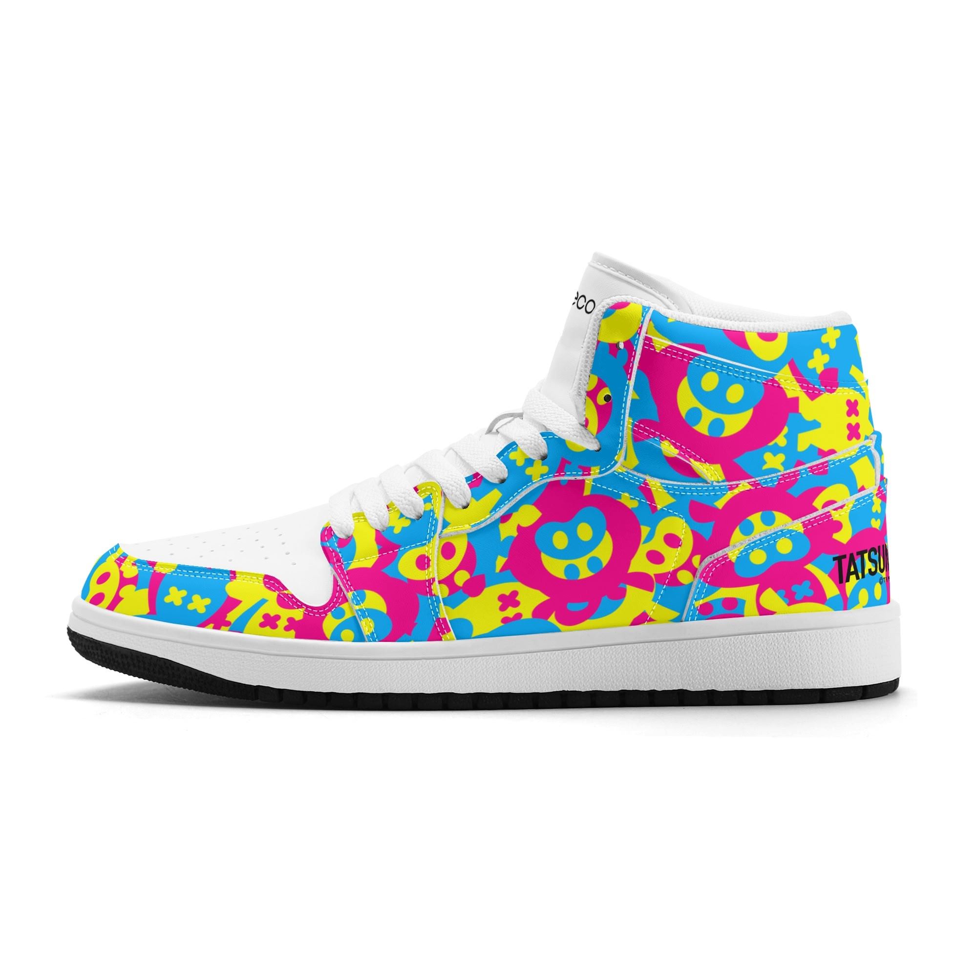TATSUNOKO STREET　PUハイカットスニーカー（PU High Cut sneakers White）